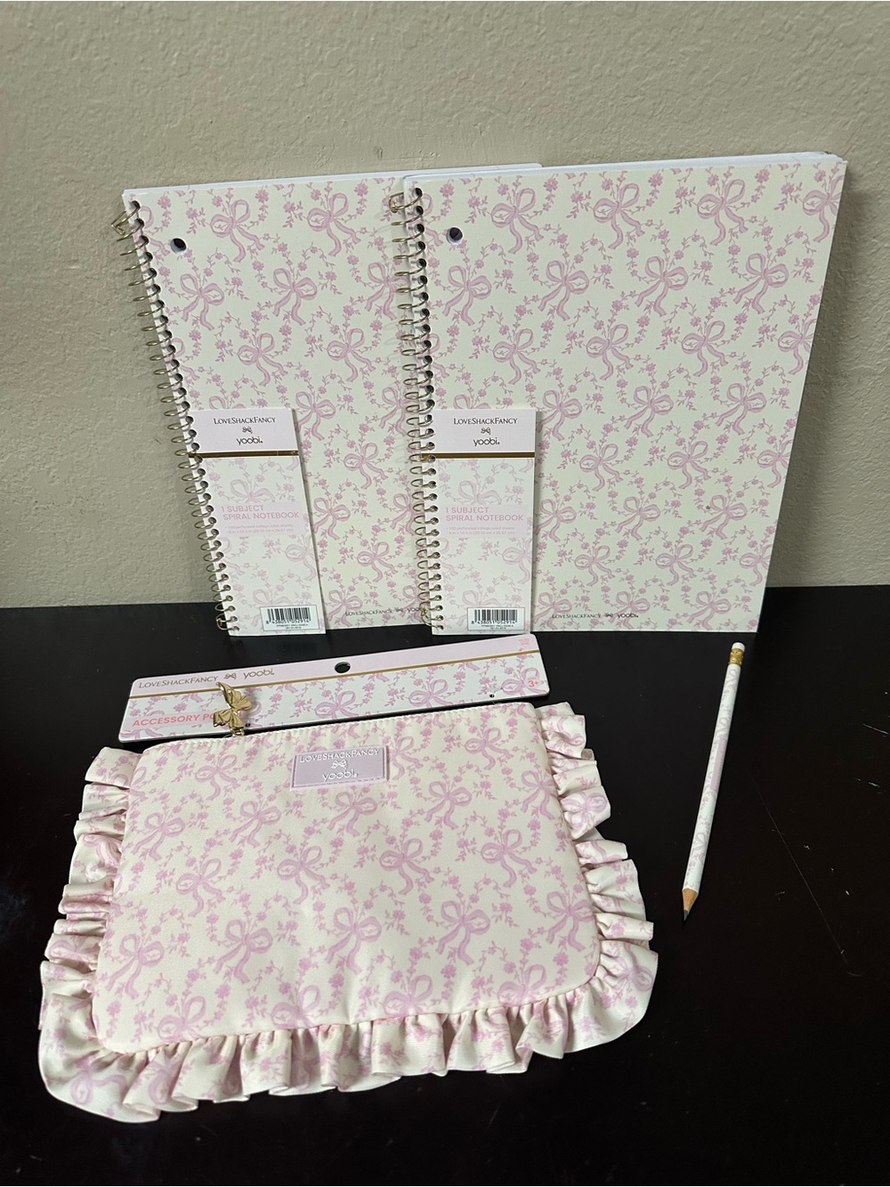 Love Shack Fancy x Target Yoobi School Supplies Set In Coquette Bow